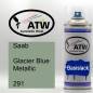 Preview: Saab, Glacier Blue Metallic, 291: 400ml Sprühdose, von ATW Autoteile West.